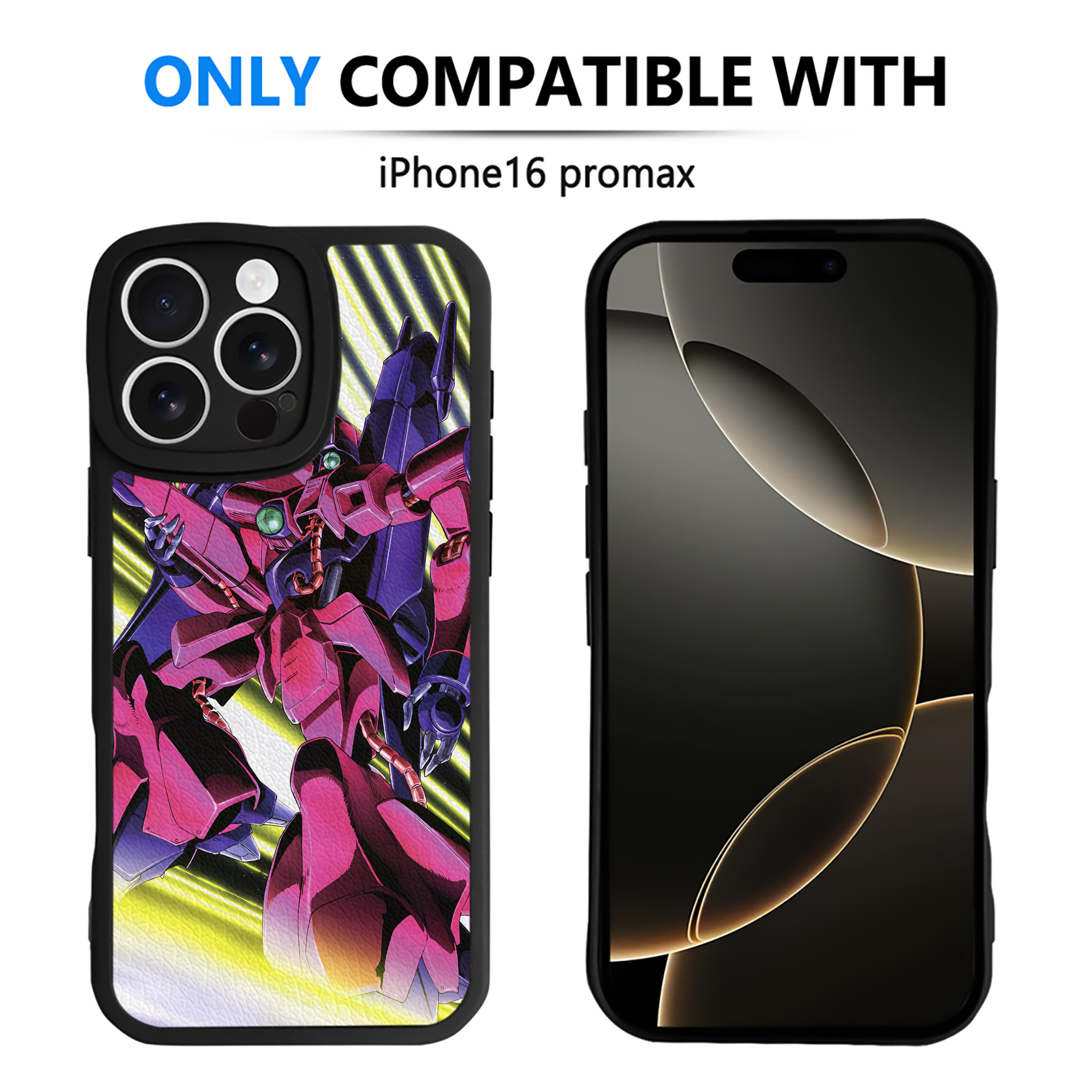 （画像用） 機動戦士ガンダム Mobile Suit Gundam 【iPhone 16シリーズ対応】シリコンスマホケース（レザー調） 材質：シリコン